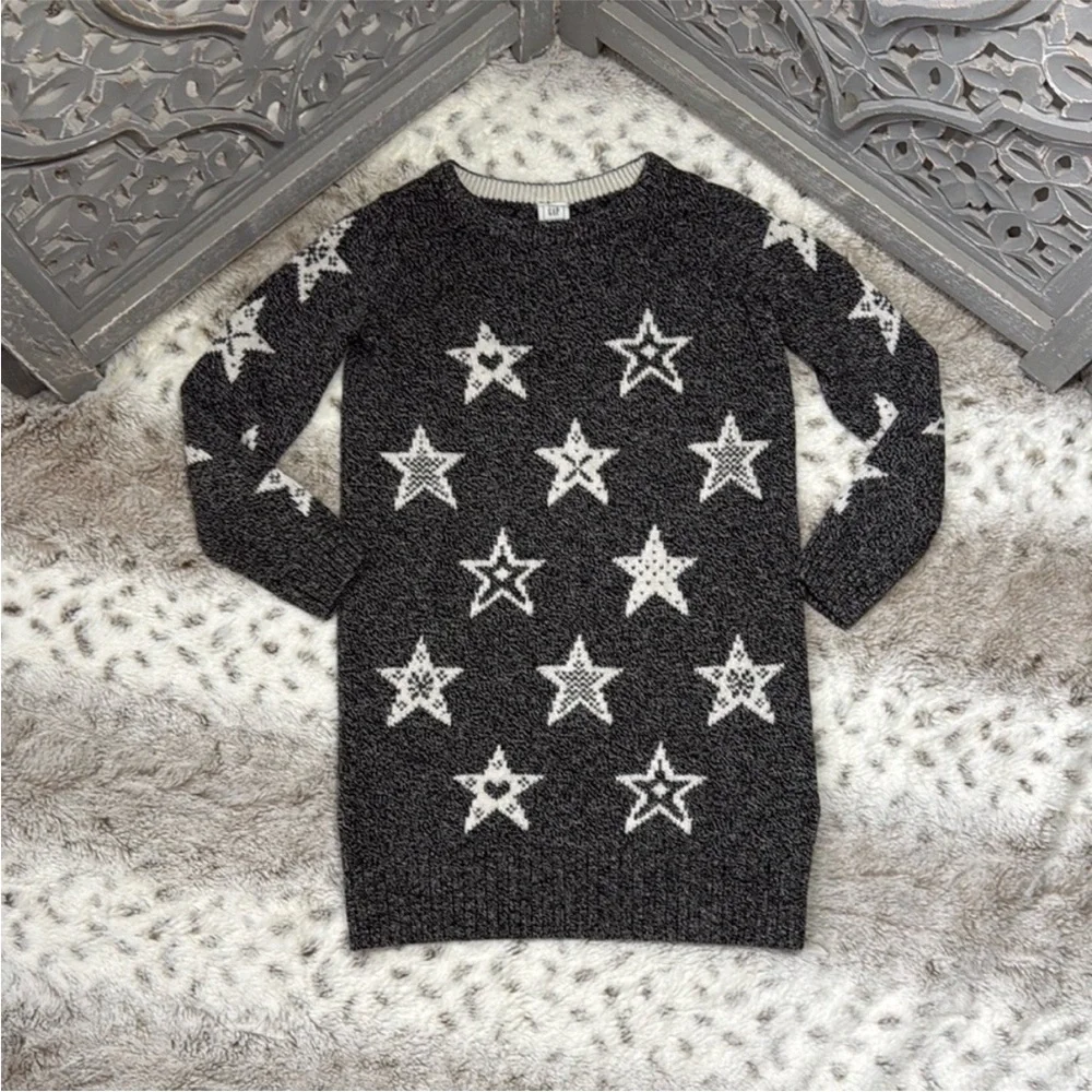 Baby GAP sweater dress girls size 5T knit stars preppy girlhoodcore school fall